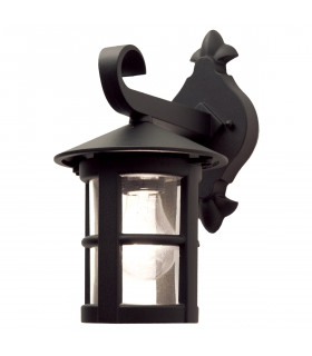 Hereford 1 Light Outdoor Wall Lantern Light Black IP43 E27-1