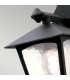 York 1 Light Outdoor Wall Lantern Light Black IP43 E27-3
