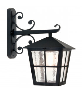 Canterbury 1 Light Outdoor Wall Lantern Light Black E27-1