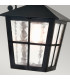 Canterbury 1 Light Outdoor Wall Lantern Light Black E27-4