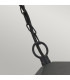 York 1 Light Outdoor Ceiling Chain Lantern Black IP43 E27-2