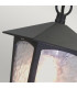 York 1 Light Outdoor Ceiling Chain Lantern Black IP43 E27-3
