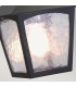 York 1 Light Outdoor Ceiling Chain Lantern Black IP43 E27-4