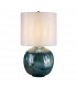 Blue Globe 1 Light Table Lamp Blue E27-1