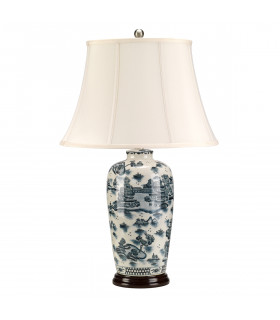 Blue Trad Wp 1 Light Table Lamp Blue E27-2