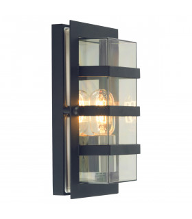Boden 1 Light Outdoor Wall Light Black IP54 E27-1