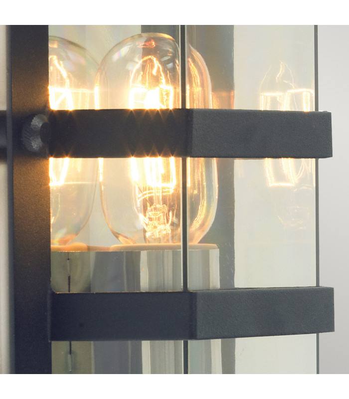 Boden 1 Light Outdoor Wall Light Black IP54 E27-3