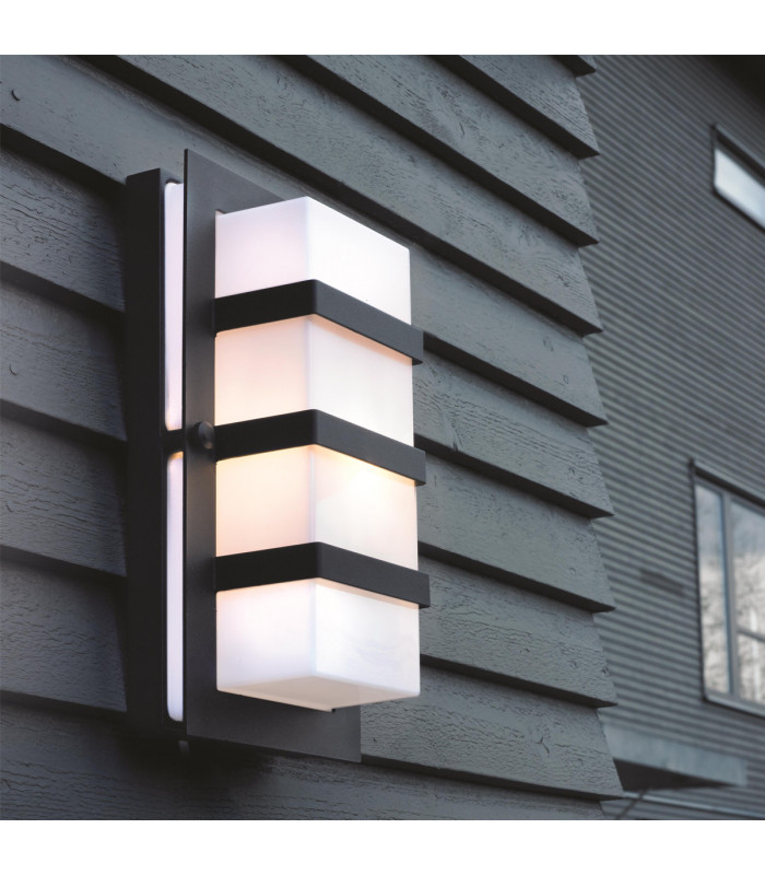 Boden 1 Light Outdoor Wall Light Black IP54 E27-3
