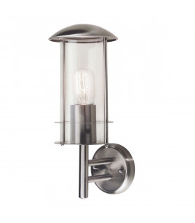 Bruges 1 Light Outdoor Wall Lantern Light Stainless Steel IP44 E27