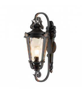 Baltimore 1 Light Outdoor Large Wall Lantern Light Weathered Bronze IP44 E27-1