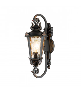 Baltimore 1 Light Outdoor Medium Wall Lantern Light Weathered Bronze IP44 E27-1