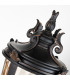 Baltimore 1 Light Large Outdoor Pedestal Lantern Weathered Bronze IP44 E27-4