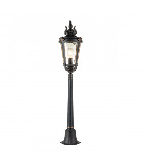 Baltimore 1 Light Medium Outdoor Post Lantern Weathered Bronze IP44 E27-1