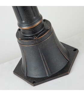 Baltimore 1 Light Medium Outdoor Post Lantern Weathered Bronze IP44 E27-2