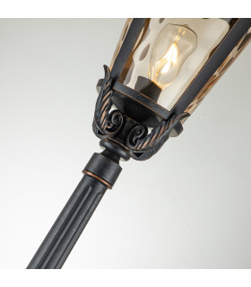 Baltimore 1 Light Large Outdoor Lamp Post Weathered Bronze IP44 E27-2