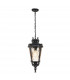 Baltimore 1 Light Large Outdoor Ceiling Chain Lantern Weathered Bronze E27-1