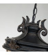 Baltimore 1 Light Large Outdoor Ceiling Chain Lantern Weathered Bronze E27-2