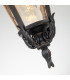 Baltimore 1 Light Large Outdoor Ceiling Chain Lantern Weathered Bronze E27-3