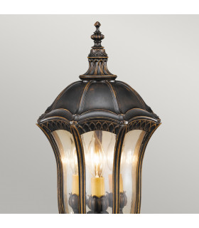 Baltimore 1 Light Medium Outdoor Ceiling Chain Lantern Weathered Bronze E27-2