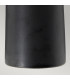 Burnt Oak Table Lamp with Cylindrical Shade-5