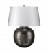 Caesar 1 Light Table Lamp Silver E27-1