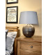 Caesar 1 Light Table Lamp Silver E27-2