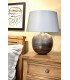 Caesar 1 Light Table Lamp Silver E27-3