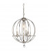 Cassie 4 Light Chandelier Polished Nickel-1