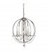 Cassie 4 Light Chandelier Polished Nickel-2