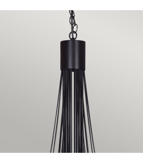 Carisbrooke 18 Light Candle Chandelier Black-2