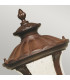 Chicago 1 Light Small Outdoor Pedestal Lantern Rusty Bronze IP44 E27-2