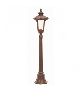 Chicago 1 Light Small Outdoor Post Lantern Rusty Bronze Patina IP44 E27-1