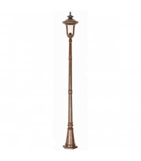 Chicago 1 Light Medium Outdoor Lamp Post Rusty Bronze Patina IP44 E27-1
