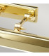 Chawton 4 Light Large Picture Wall Light Brass E14-4