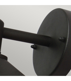 Copenhagen 1 Light Outdoor Dome Wall Lantern Light Black IP44 E27-2