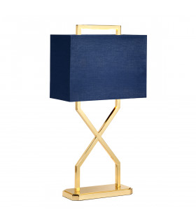 Cross 1 Light Table Lamp Polished Gold-1