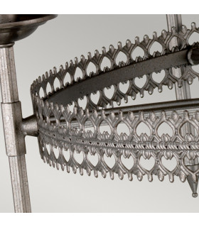Crown 6 Light Chandelier Iron Finish E14-2