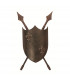 Crusader 2 Light Up & Down Wall Light Burnished Bronze GU10-1