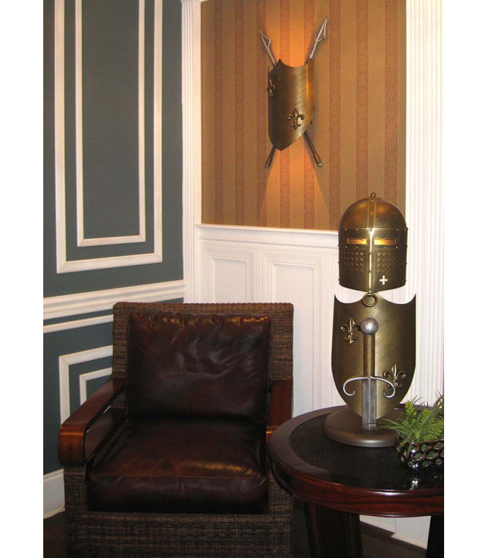 Crusader 2 Light Up & Down Wall Light Burnished Bronze GU10-2