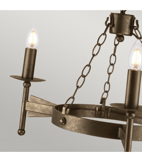 Cromwell Chandelier 3 Light Old Bronze Finish E14-2