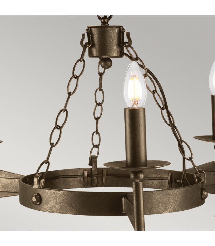 Cromwell Chandelier 3 Light Old Bronze Finish E14-4