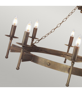 Cromwell 8 Light Chandelier Old Bronze Finish E14-2