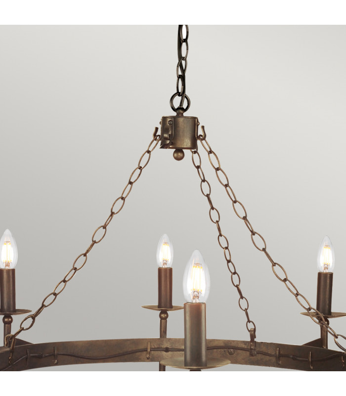 Cromwell 8 Light Chandelier Old Bronze Finish E14-4