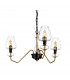 Armand 3 Light Pendant Aged Brass Glass Shades-2