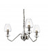 Armand 3 Light Pendant Polished Nickel Glass Shade-1