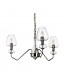 Armand 3 Light Pendant Polished Nickel Glass Shade-2