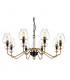 Armand 8 Light Chandelier Aged Brass Glass Shade-2