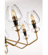 Armand 8 Light Chandelier Aged Brass Glass Shade-3
