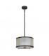 Corona Cylindrical 2 Light Pendant Museum Bronze Frosted Glass-2