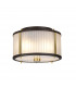 Corona Cylindrical 2 Light Pendant Museum Bronze Frosted Glass-3